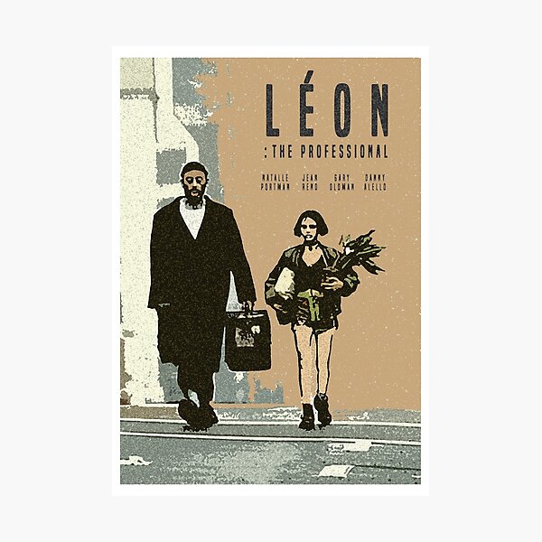 Aperçu de l'œuvre Léon Retro movie Imprimer créée et vendue par RobertTaylorPri.