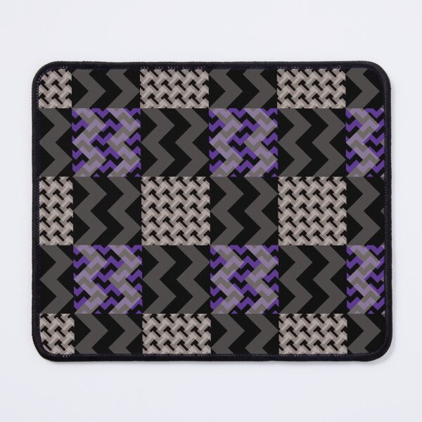 Item preview, 'Ziggy' - in Purple, Lilac and shades of Grey on a Black and Charcoal Grey base designed and sold by sleepingdogprod.