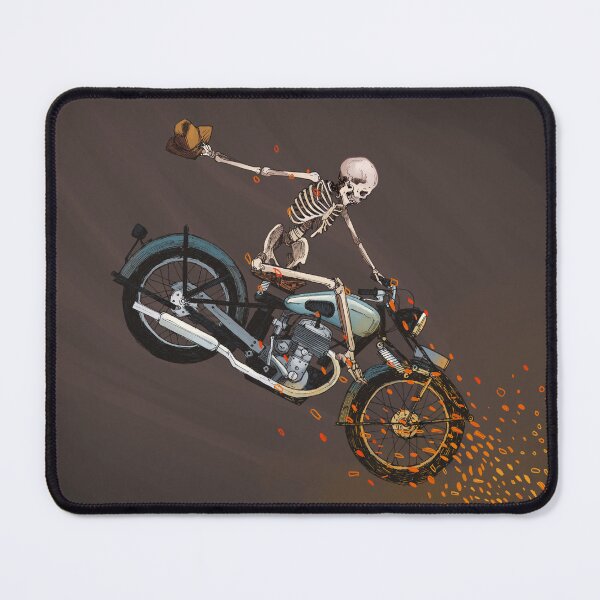 Item preview, Into the Pit Skeleton Motorcycle Illustration  designed and sold by Amanda Zito.