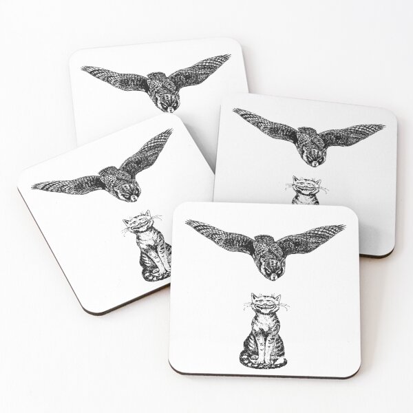 Item preview, a cat and an owl designed and sold by Amadej.
