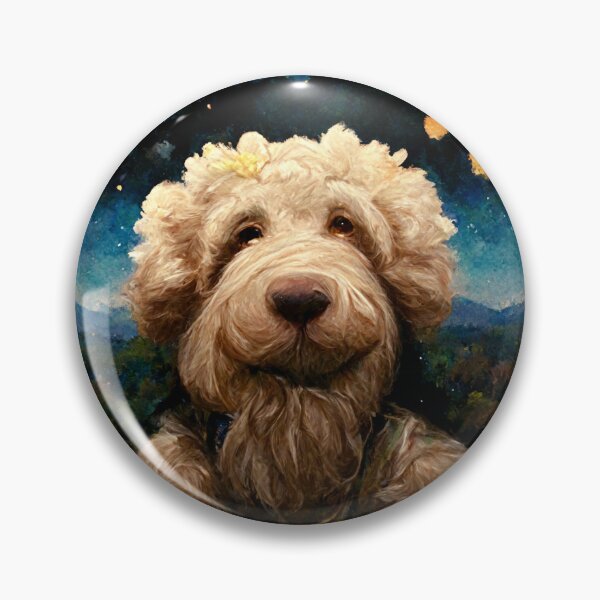 Item preview, Artistic Goldendoodle Dreamy Painting Starry Sky Dog Gift  designed and sold by Guarddogdrive.