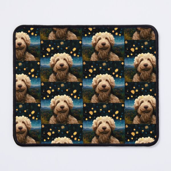 Item preview, Artistic Goldendoodle Dreamy Painting Starry Sky Dog Gift  designed and sold by Guarddogdrive.