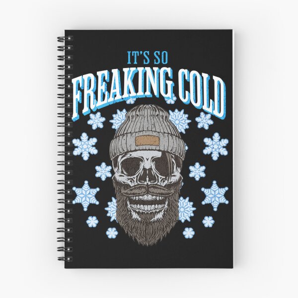 Item preview, It's So Freaking Cold Winter Snow Skull Funny Bearded  designed and sold by CarantinedChaos.