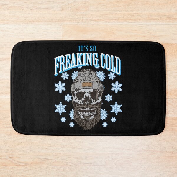 Item preview, It's So Freaking Cold Winter Snow Skull Funny Bearded  designed and sold by CarantinedChaos.