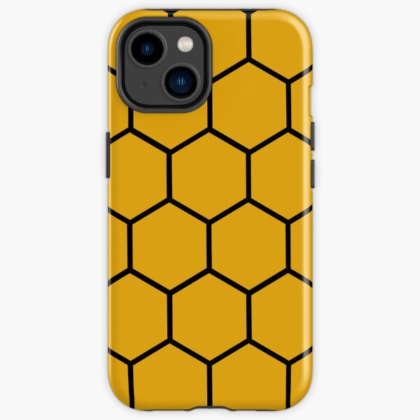 Honeycomb Pattern - Gold and Black iPhone Tough Case