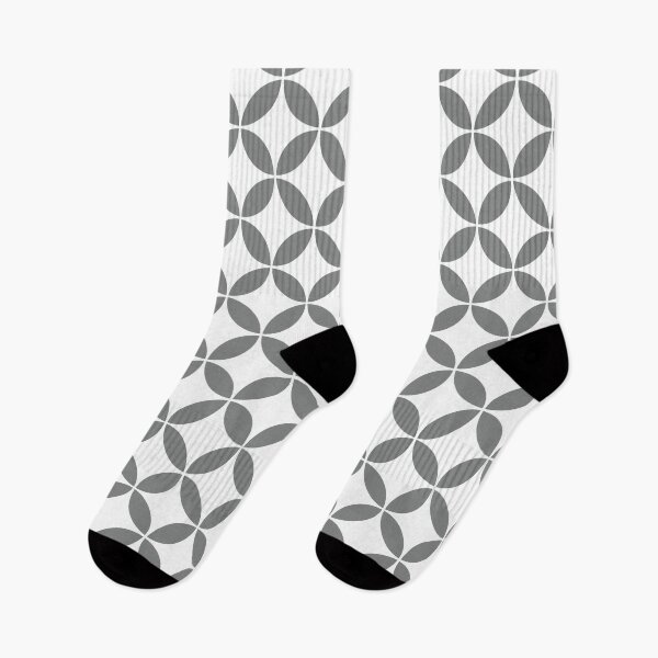 Item preview, Retro Circles and Diamonds grey 5 designed and sold by Makanahele.