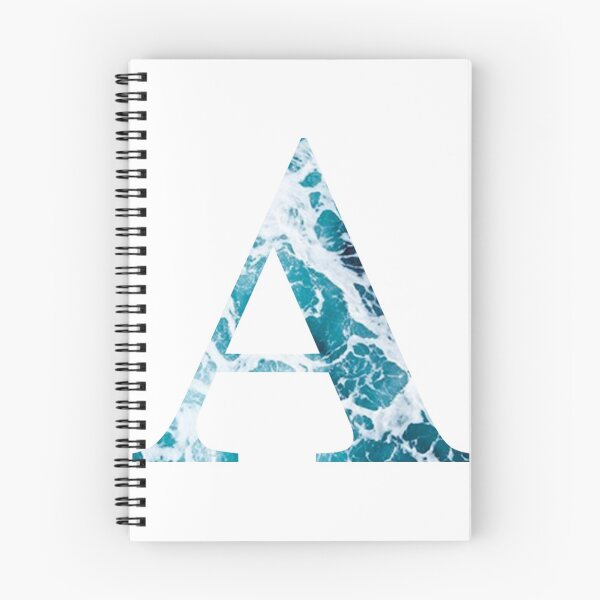 Item preview, The Letter A- Ocean Waves Design Sticker designed and sold by Claireandrewss.