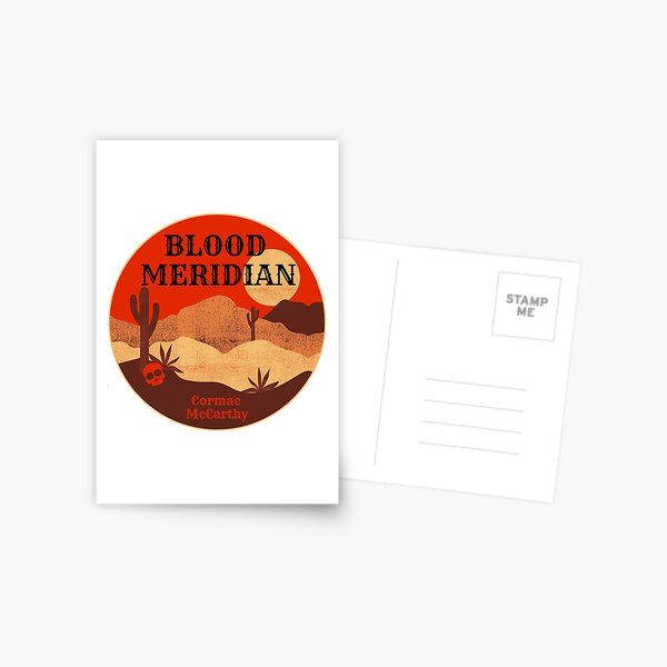 Blood Meridian - Cormac McCarthy Western Historical Fictional Literature  Book Simple Minimal Aesthetic Postcard for Sale by weboftigers