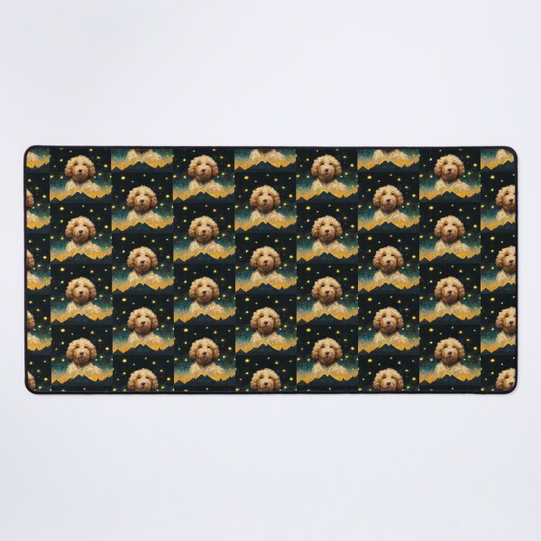 Item preview, Artistic Goldendoodle Puppy Dreamy Painting Starry Sky Dog Gift  designed and sold by Guarddogdrive.