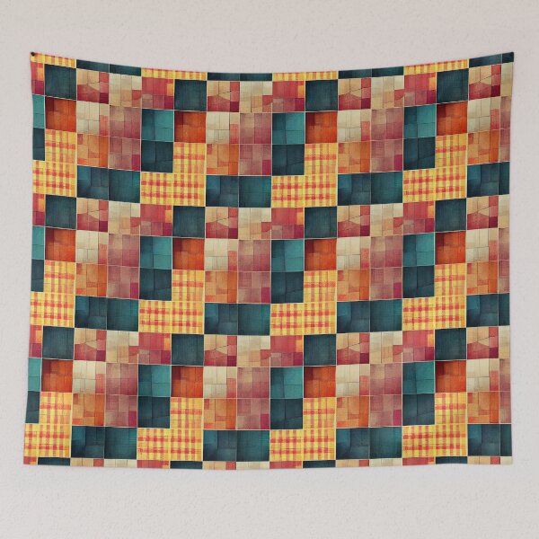 Item preview, Retro Patchwork designed and sold by BuraxisDesigns.
