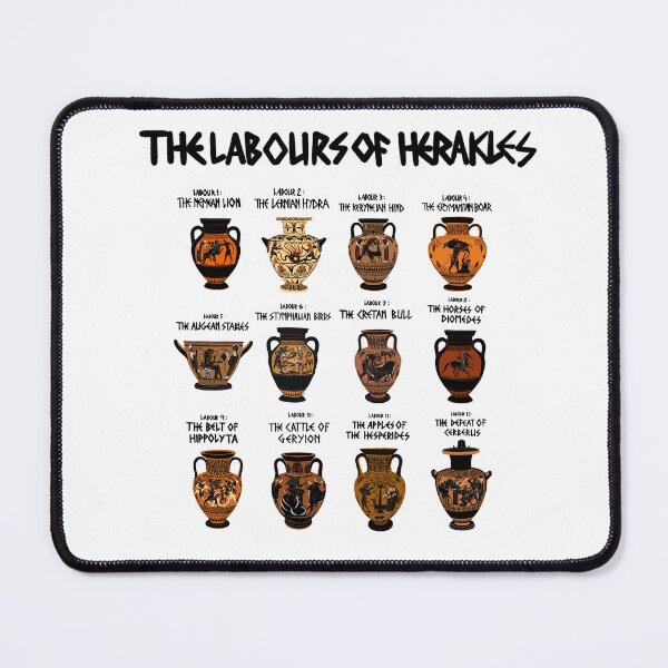 Item preview, The twelve labours of Hercules on Greek pottery designed and sold by Hellenistic History.
