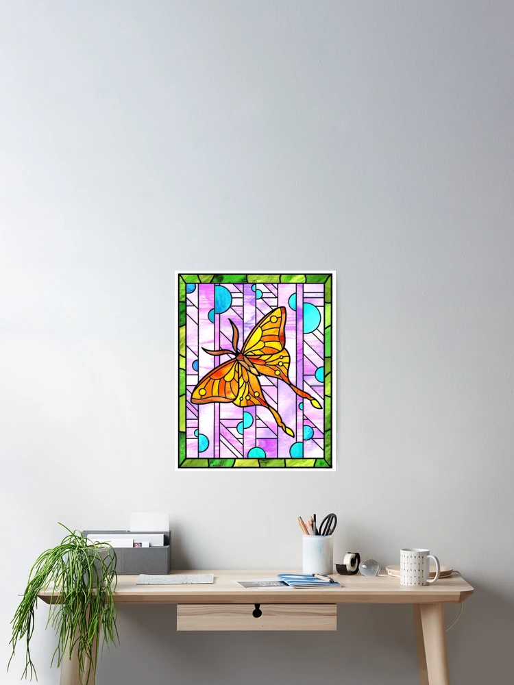 Aperçu 2 sur 3. Poster avec l'œuvre Papillon créée et vendue par RathiDesigns.