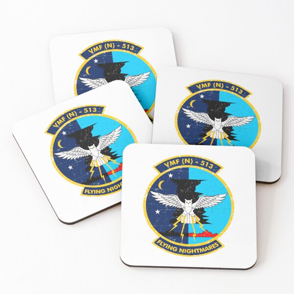 Item preview, VMF (N) - 513 Flying Nightmares USMC Attack Squadron - Grunge Style designed and sold by pzd501.