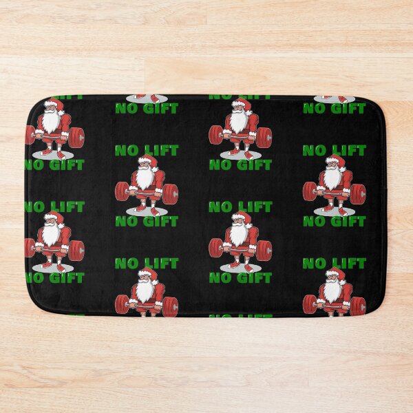Item preview, No Lift No Gift Funny gift for a gym lover Santa training Christmas  designed and sold by SusanaDesigns.