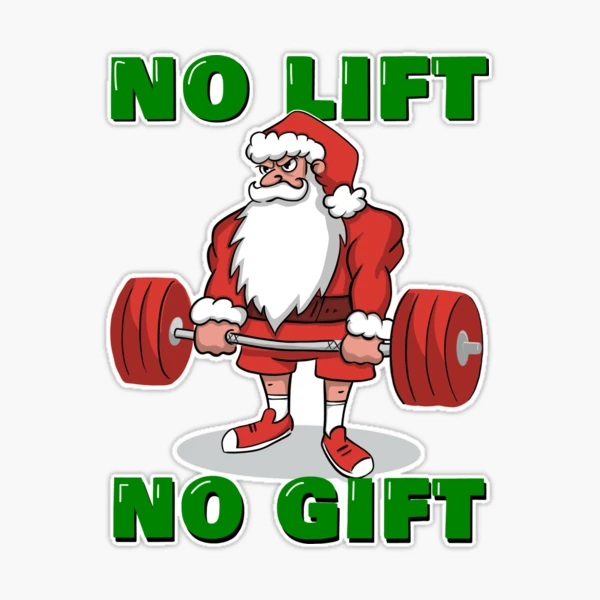  Christmas Gift for Fitness Lovers Strong Santa Claus