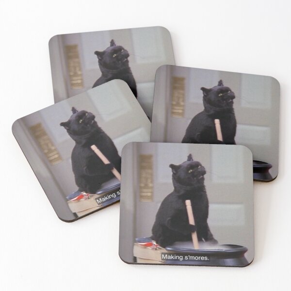 Item preview, Salem the Cat - “Making S’mores” designed and sold by R-uby.