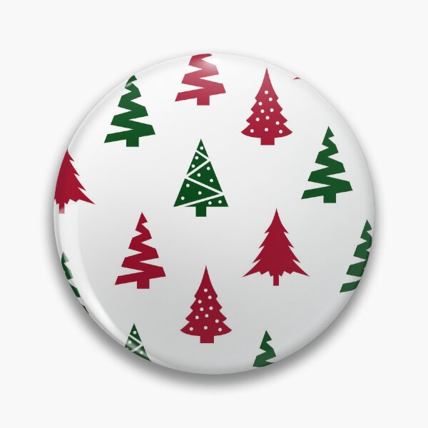 Item preview, Christmas Tree Pattern - Green and Red Christmas Trees designed and sold by gjsart.
