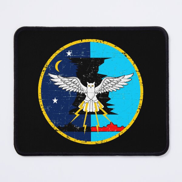 Item preview, VMF - 513 Flying Nightmares USMC Attack Squadron Roundel Patch - Grunge Style designed and sold by pzd501.