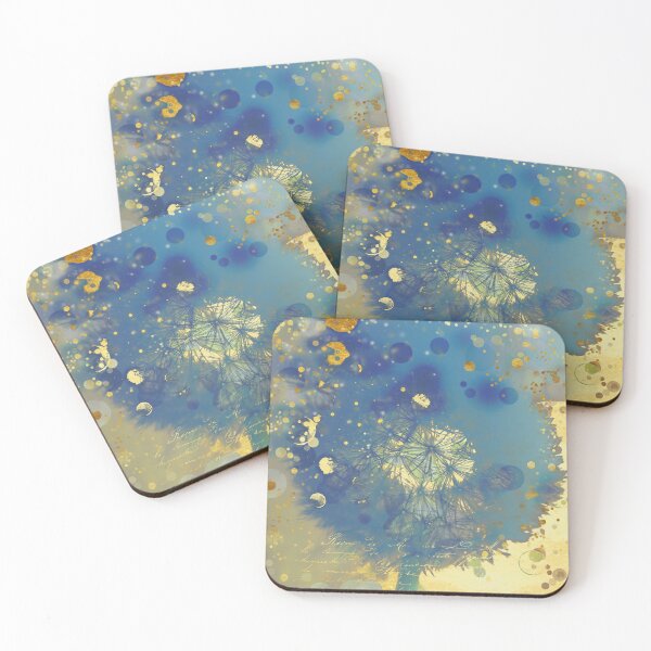 Item preview, Golden Dreams II abstract dandelion puff designed and sold by Glimmersmith.