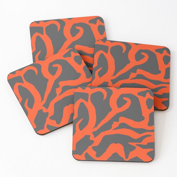 Item preview, Gray & Orange Liquid Swirl designed and sold by rainestore.