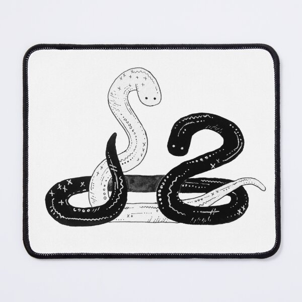 Item preview, Yin and Yang Snakes Black and White designed and sold by Hannah Smolensky.