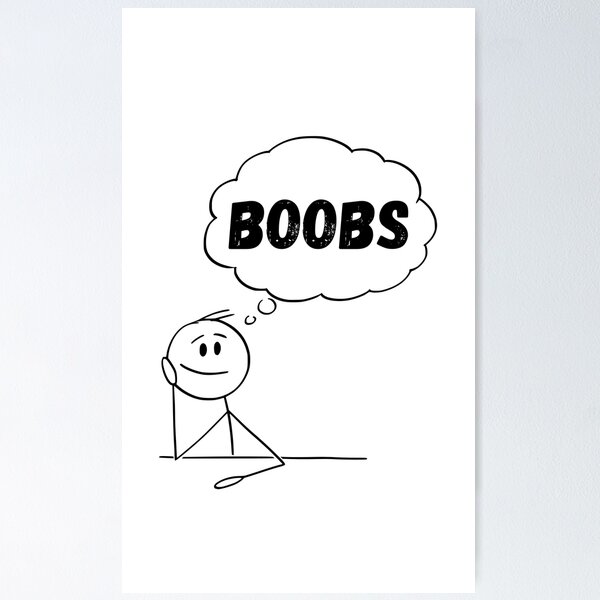 HAND DRAWN BOOBS T-SHIRT - T*TS TITTIES BREASTS LADIES FUNNY JOKE RUDE