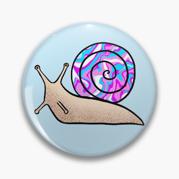 Item preview, Psychedelic Snail Blue and Pink Shell designed and sold by Julie Erin Designs.