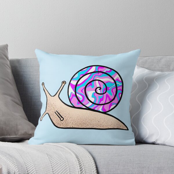 Item preview, Psychedelic Snail Blue and Pink Shell designed and sold by Julie Erin Designs.