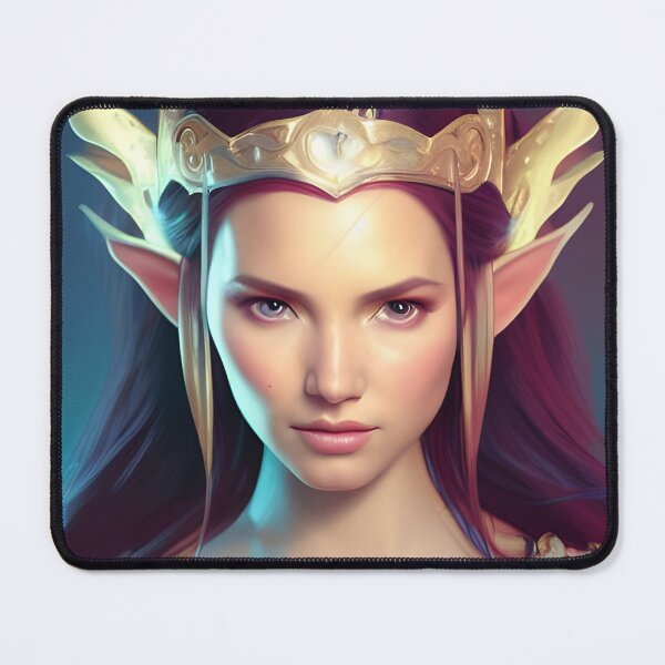 Item preview, Cute Fantasy Elf Princess Purple Different Colored Eyes designed and sold by Eliteijr.