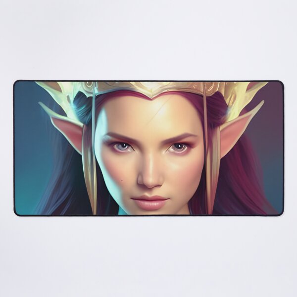 Item preview, Cute Fantasy Elf Princess Purple Different Colored Eyes designed and sold by Eliteijr.