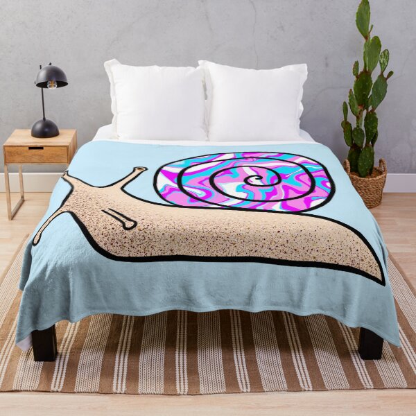 Item preview, Psychedelic Snail Blue and Pink Shell designed and sold by Julie Erin Designs.