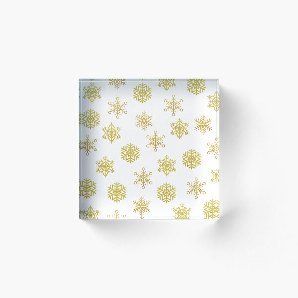 Item preview, Gold Snowflake Pattern - Winter Snow Design designed and sold by gjsart.