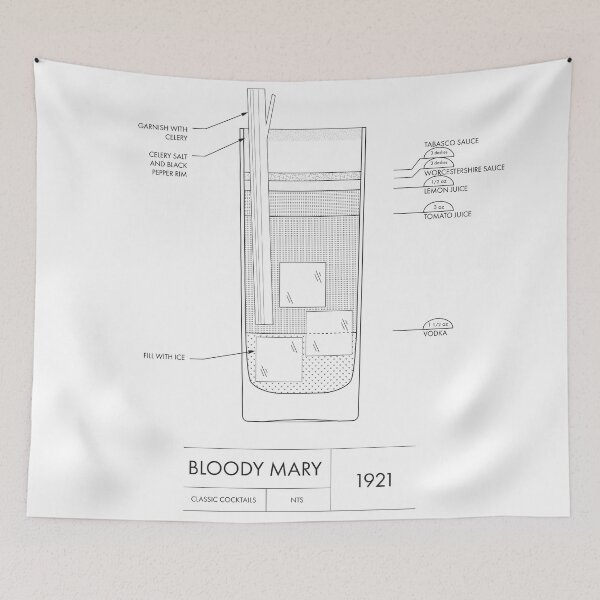 Item preview, Bloody Mary | Classic Cocktails designed and sold by _YZ studio.