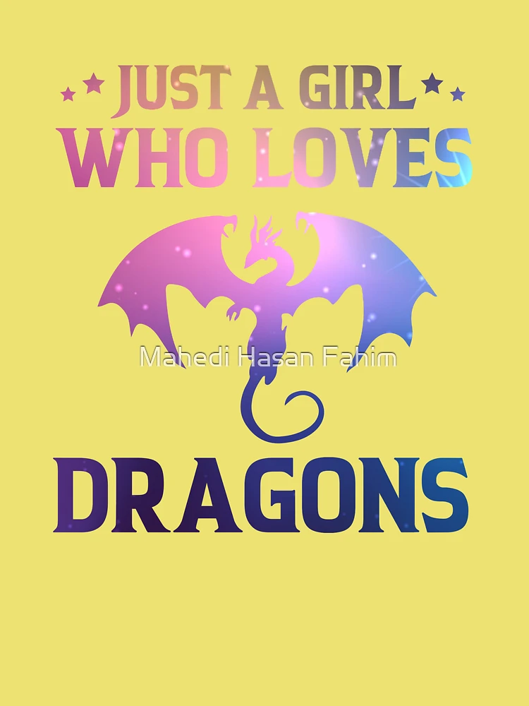 Just a girl who loves dragons: Cute Space 8.5'' x 11'' Sketch book