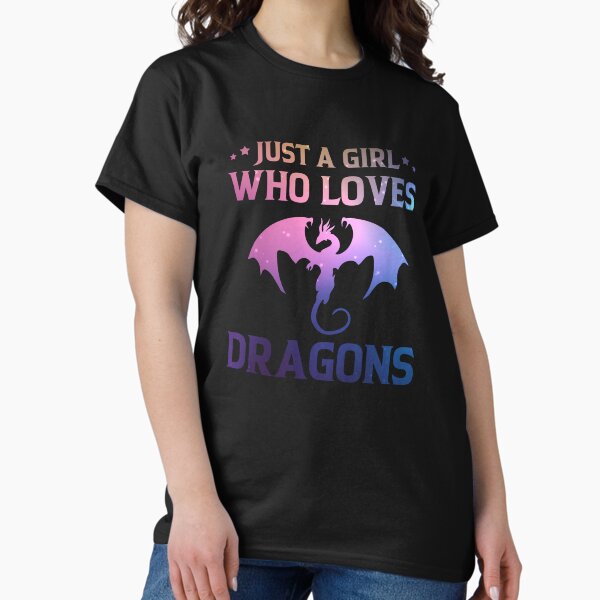 Item preview, Just a Girl Who Loves Dragons-Galaxy Space Dragon Lovers designed and sold by Mahedi Hasan Fahim.