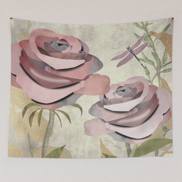 Item preview, Shabby chic vintage floral wild roses - Caroline Laursen Original designed and sold by Caroline Laursen.