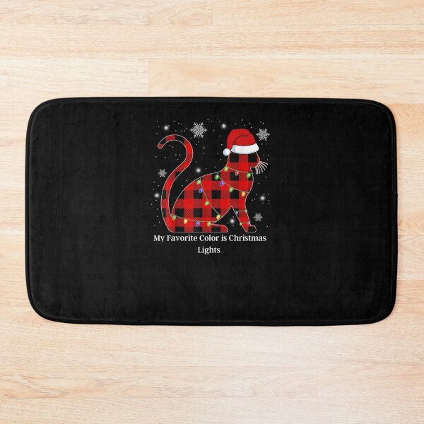 Item preview,  My Favorite Color Is Christmas Light FUNNY CAT Merry Christmas  designed and sold by H-ALPHA.