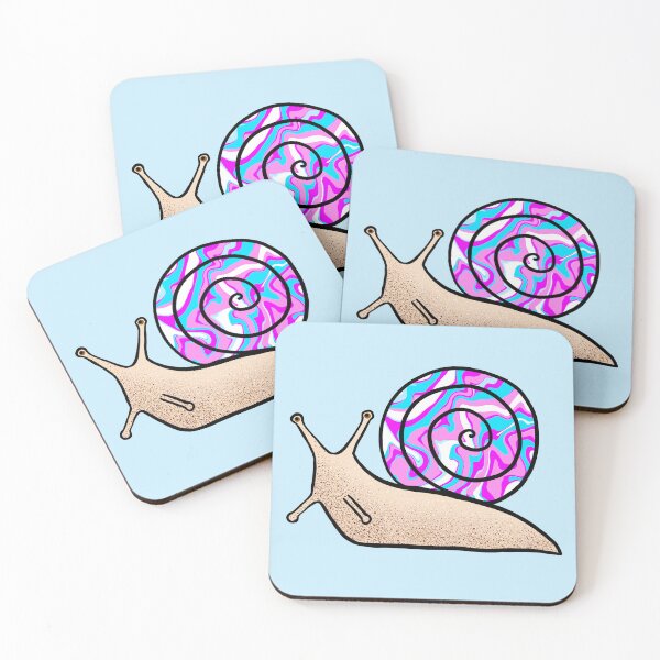Item preview, Psychedelic Snail Blue and Pink Shell designed and sold by Julie Erin Designs.