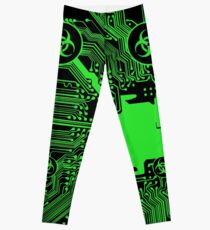 Legging Green Biohazard (Cybergoth)