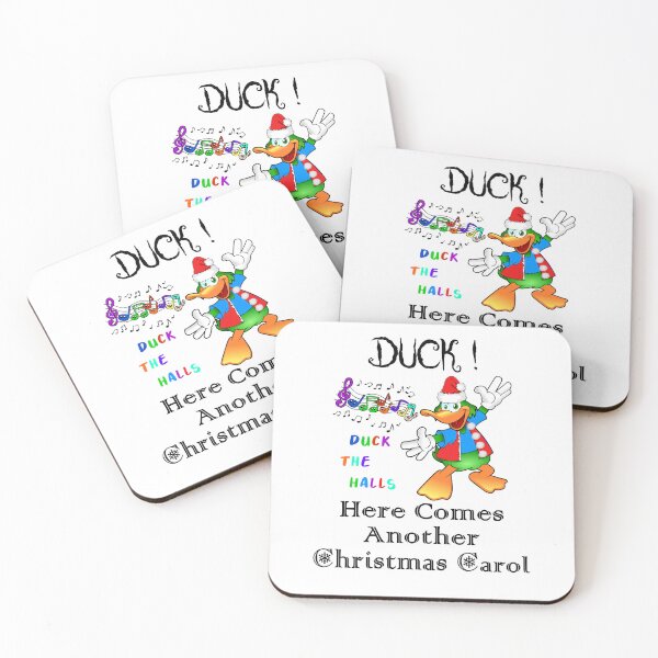 Item preview, DUCK! Here Comes Another Christmas Carol | Sarcastic Christmas Humor - Cute Colorful Duck, Singing Duck The Halls designed and sold by Oaks Creations.