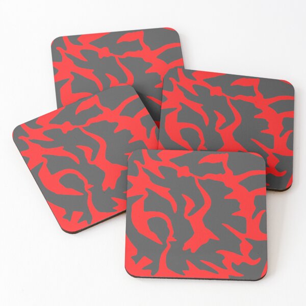 Item preview, Gray & Red Liquid Swirl designed and sold by rainestore.