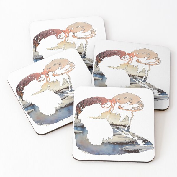 Item preview, Winter Waterway Otters designed and sold by damonasplace.