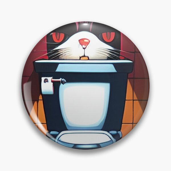 Item preview, Toilet Cat designed and sold by GroovyDino.