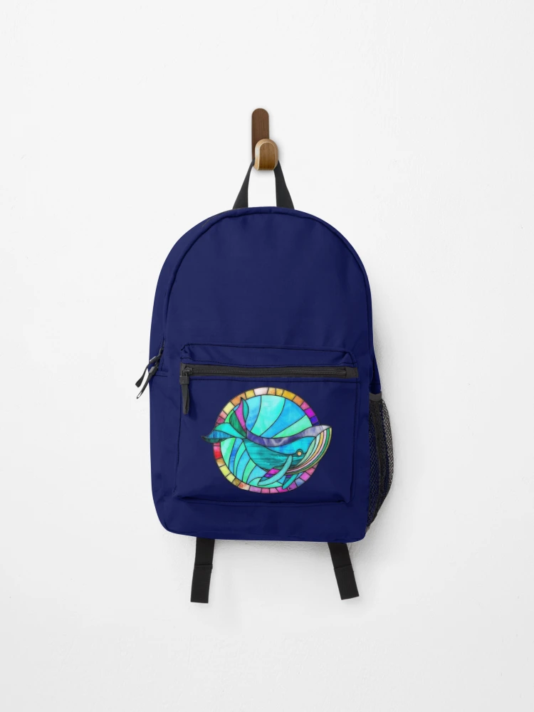 Thumbnail 1 of 3, Backpack, Whale designed and sold by RathiDesigns.