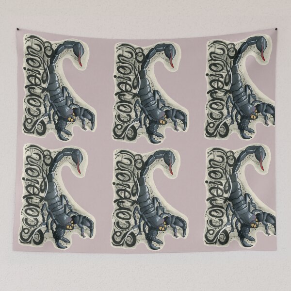 Item preview, Forest scorpion with lettering designed and sold by KnowingWonder.