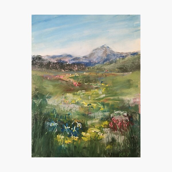 Item preview, Sky Above a Mountain Meadow designed and sold by Kay Lock Kolp.