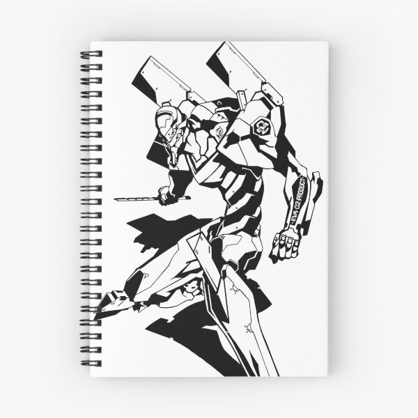 Item preview, Evangelion Unit 2 (Black and White) designed and sold by Clarity210.