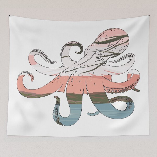 Item preview, Mt Fuji Octopus designed and sold by damonasplace.