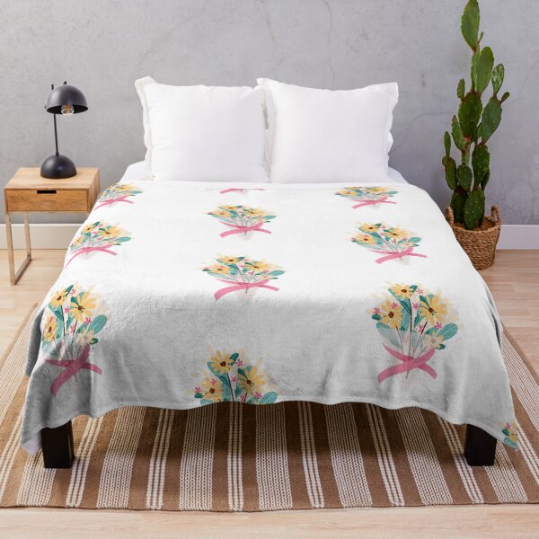Item preview, Painted Watercolor Daisy Sunflower Floral Colorful Bouquet Design designed and sold by redbubbleart18.