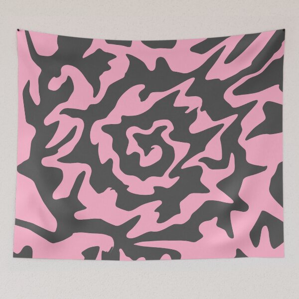 Item preview, Gray & Rose Pink Liquid Swirl designed and sold by rainestore.